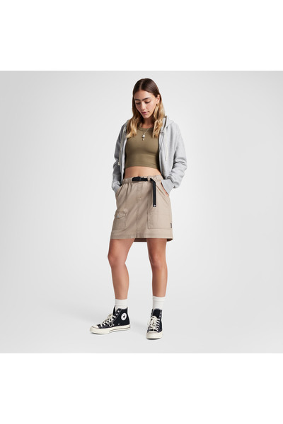 Converse Harbor Mini Skirt Kadın Kahverengi Etek