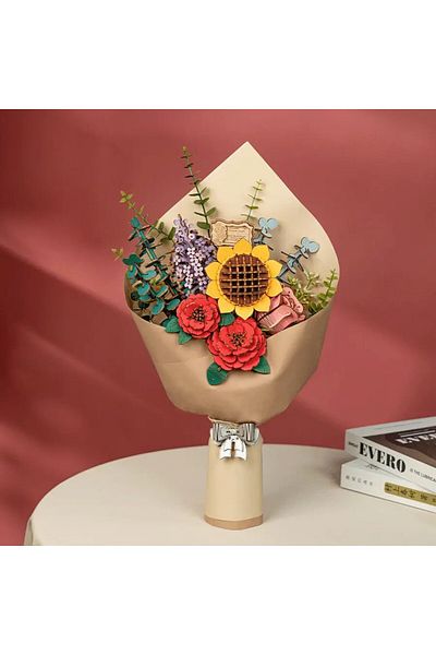 Robotime Flower Bouquet - 3D Wooden Puzzle - 581 Pieces