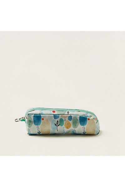 Juniors Printed Pencil Pouch With Zip Closure