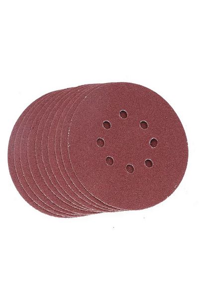 Tactix 10-Piece 8-Hole Durable Round Cut Sanding Disc