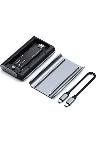 Satechi حاوية M.2 - حاوية USB4 NVMe SSD Pro - 40 جيجابت في الثانية، حتى 16 تيرابايت، حاوية من الألومنيوم بدون أدوات