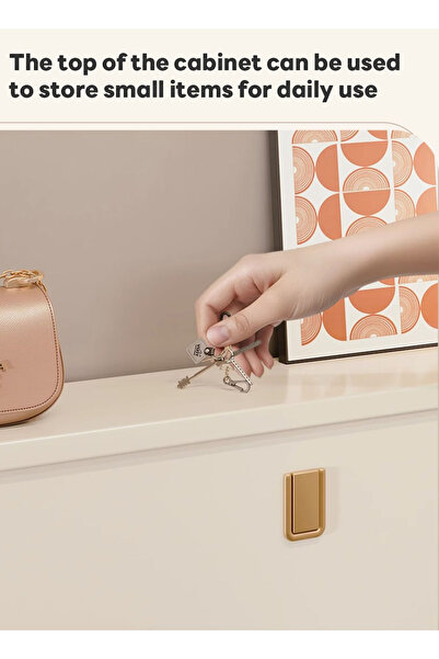 sharpdo Home Entrance Furniture 3-Layer Ultra-Thin Shoe Cabinet, Flip-Top Ultra-Thin Shoe Cabinet