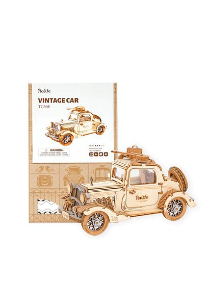 Robotime Old Vintage Car - 3D Wooden Puzzle - 164 Pieces