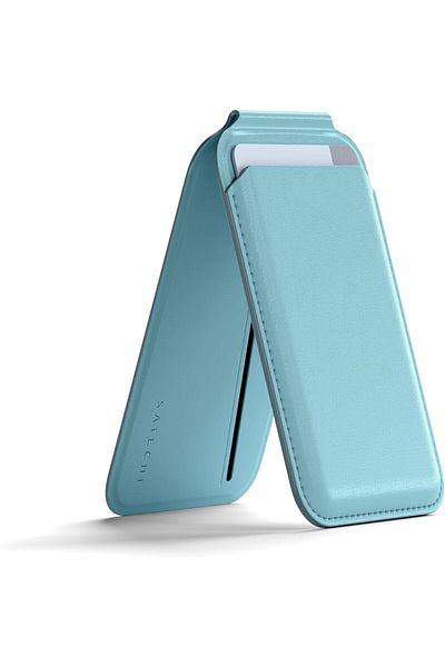 Satechi Magsafe Wallet, Vegan-Leather Magnetic Wallet for iPhone with 4 Card Slots, NFC Pass Through