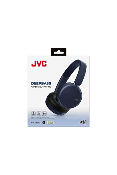 JVC Căști supraauriculare HA-S36W-A-U, Bluetooth, microfon, albastre