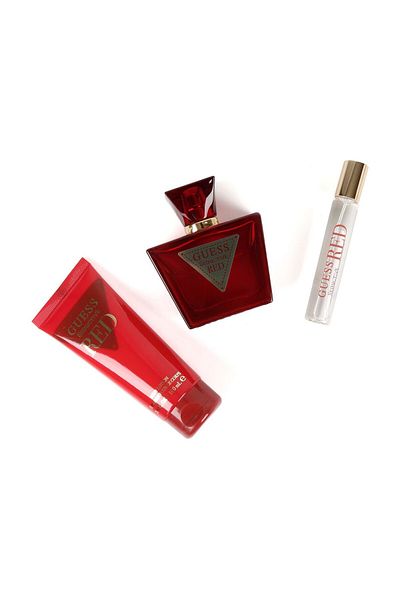 Guess Seductive Red Gift Set for Women - 75ml EDT + 15ml Spray + 100ml Lotion + Pouch