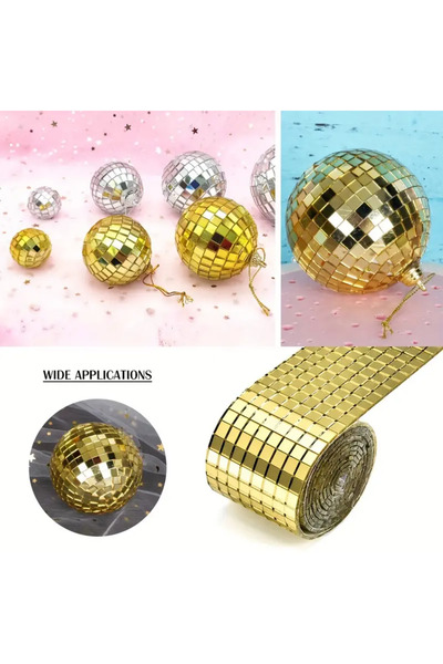 MaffStuff Decorative mirror adhesive tape 4 x 100 cm gold