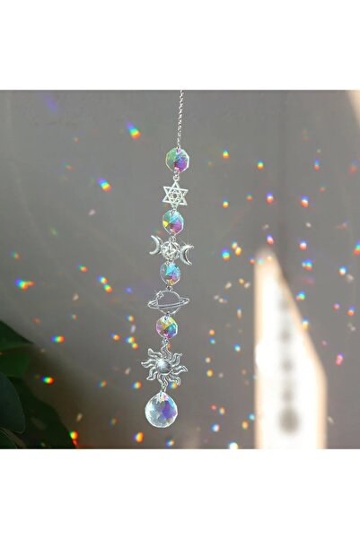 Choice B Crystal Wind Chime Rainbow Maker Sun Catcher Dream Catcher Pendant H...