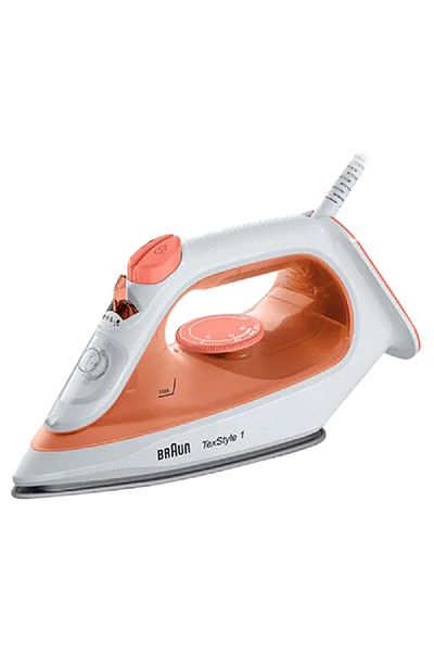Braun 1900W Steam Iron Orange and White 220ml