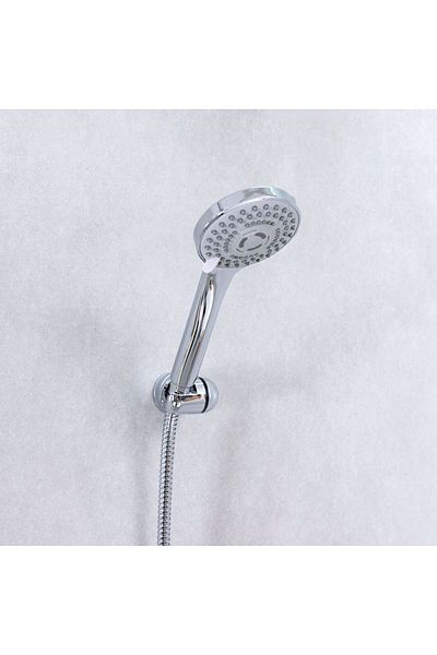 Danube Home Milano Verdi Bath Mixer With Shower Set, Silver-176 x 89 mm