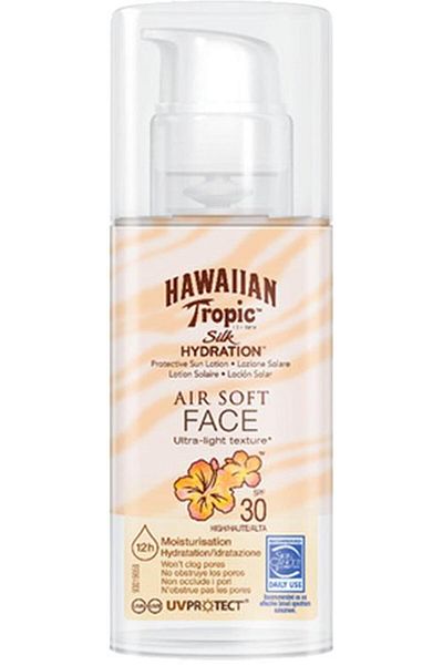 Hawaiian Tropic Lotiune Faciala Cu Protectie Solara Silk Air Soft Face Spf30 50 ml