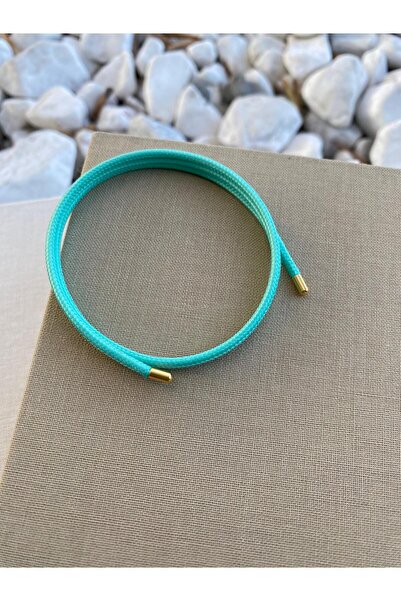 Hedef Bijuteri سوار قابل للتعديل بحبل مغناطيسي باللون الأزرق الفيروزي - خلخال...