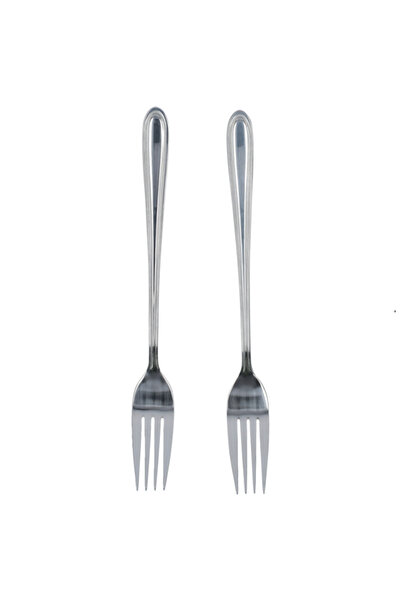 Amefa طقم شوكة طاولة من الفولاذ المقاوم للصدأ عالي الجودة مكون من قطعتين على بطاقة معلقة