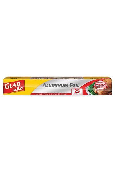 Glad Aluminum Foil 25 Sq.Ft.