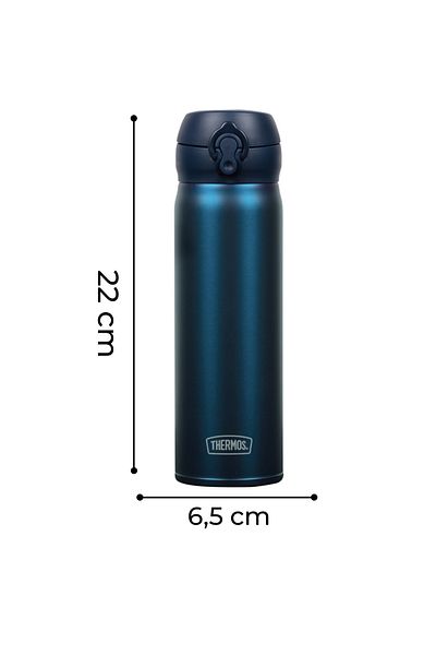 Thermos 500 ml Vacuum Steel Thermos – Lightweight Compact Leakproof Easy Open Lid Mug