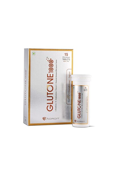 Glutone 1000 - أقراص سيتريا إل-جلوتاثيون الفوارة 15 قرصًا