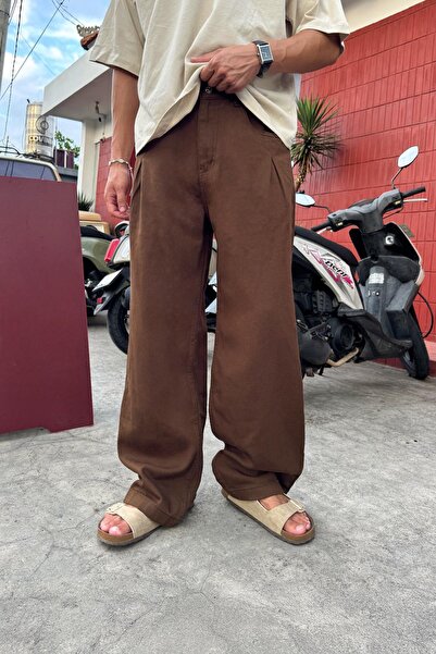 Flaw Wear Pleated Gabardine Trousers