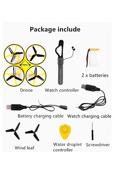 toy box tr Gravity Sensor Quadcopter Drone with Handheld and Gesture Control with Controller and Smart Watch