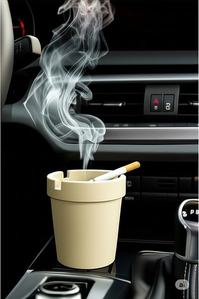Dem Home Odorless Hard Plastic Ashtray - Auto Car Ashtray