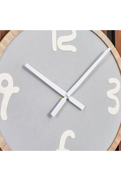 Danube Home Cambridge Minimalist Arabic Wall Clock 40X40X4Cm Brown