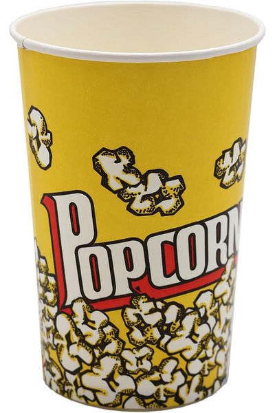 Ideal Pack Popcorn Tub – 32 oz Large Disposable Paper Tubs