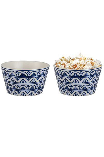 Madame Coco Perla Bowl Set of 2 - Blue/White - 10 cm
