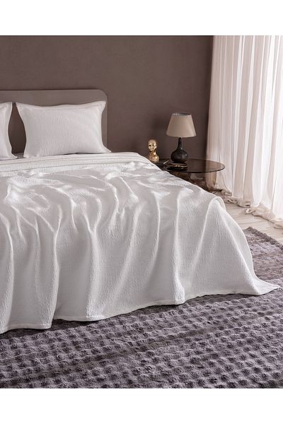 Madame Coco Labenne Double Bedspread - White