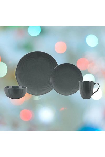 Bien Servi 16-Piece Elegant Design Dinner Set Dusty Blue