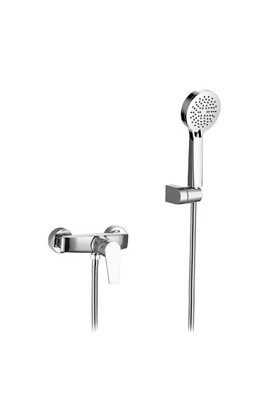 Danube Home Milano Vista Wall Mounted Bath Shower Mixer Withhout Shower Set Chrome