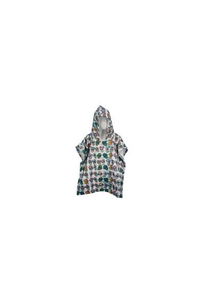 zzz sleep good sleeping !!! Kids Bath Towel Poncho, Skulls Model, 65 x 65 cm