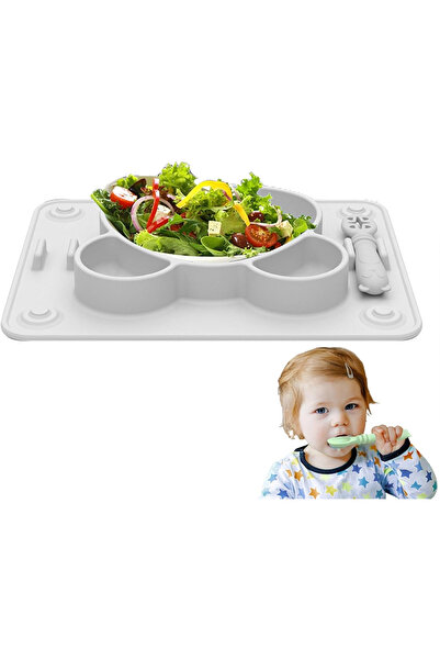 MaffStuff Farfurie din Silicon pentru Bebelusi – Model Panda, Perfecta pentru Diversificarea Alimentatiei