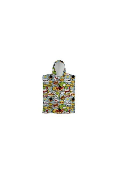zzz sleep good sleeping !!! Bath Towel for Kids, Poncho, Comics Model, 65 x 65 cm