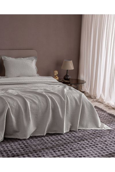 Madame Coco Labenne Double Bedspread - Gray