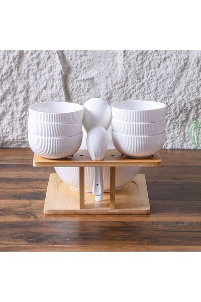 Danube Home Princess 15-Pc Soup Set-White-31.5x27x27 cm