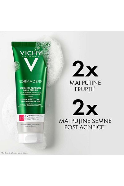 Vichy Normaderm Exfoliating Cleansing Serum for Oily Skin, 125 ml