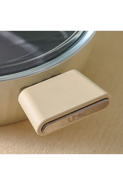 Danube Home Lines 7-Piece Cristal Cookware Set Titanium Teflon White