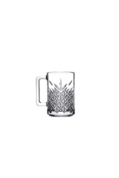 mrpurple 6-Piece Crystal Soft Drink Glass with Handle