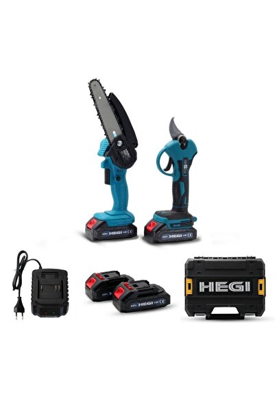 Hegi Çift Akülü Dal Budama Testeresi ve Makası Seti – Bahçe & Profesyonel Kul...