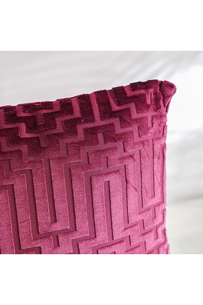 Danube Home Gleam Cushion-Red-45x45 cm