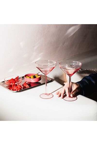 OEM Cocktail Glasses, set of 2, Pink – Elegant glasses for special occasions