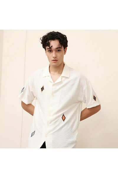 ALANAQA Unisex Oversized Short Sleeve Shirt