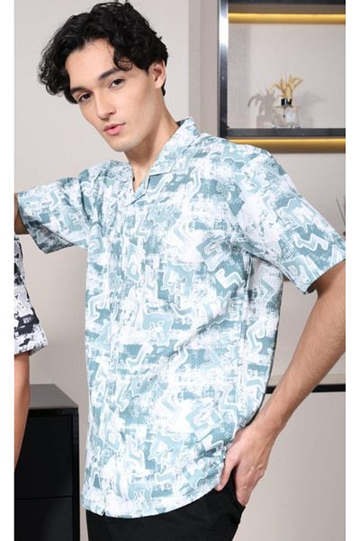 ALANAQA Unisex Oversized Short Sleeve Shirt