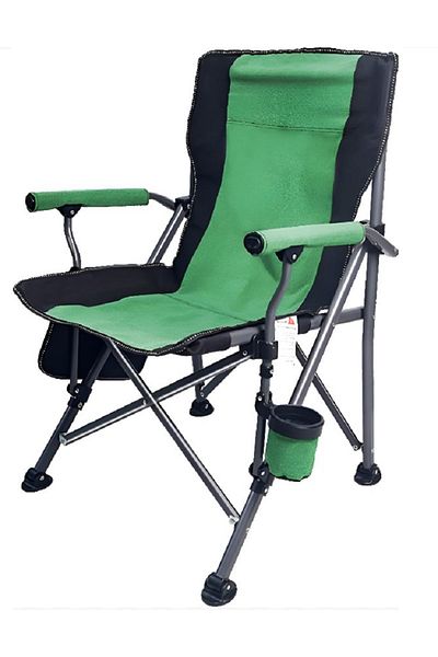 rexa Outdoor Portable Folding Chair – Heavy-Duty Steel Frame, 600D Oxford Fabric, Mesh Cup Holder