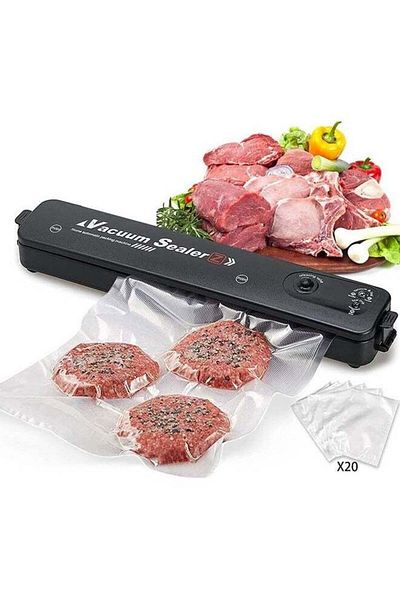 COOYA Upgraded Automatic Food Preservation Vacuum Sealer Machine - Black