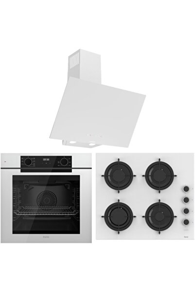 Ferre FryArt Artline QEP63CB - CS206-FA - D078-SA 7 Prog. Dijital Turbo Ank. Set - Beyaz