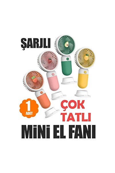 Wolawood Şarjlı Mini El Fanı – Taşınabilir Usb’li Portatif Masaüstü ve El Tip...