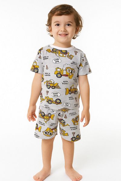 Palal Children's Short Sleeve Shorts Set Kids