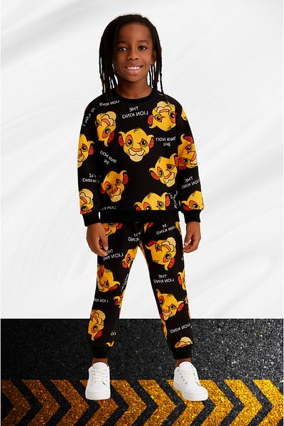 Fox Moda Lion Printed Boys Tracksuit Set