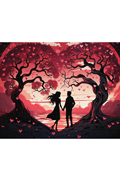 İZSA HOBİ Sayılarla Boyama Hobi Seti 40x50 Çerçeveli Numaralı Tuval Fırça Boy...