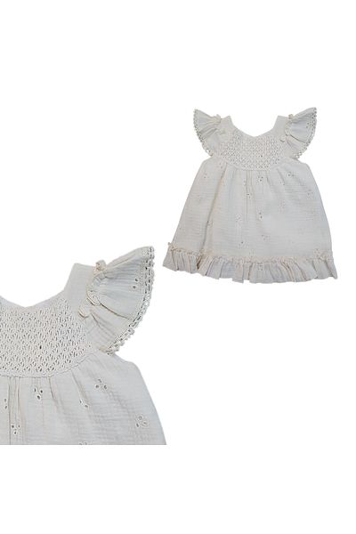 Biberon Çocuk Giyim Carino Lace Dress from the Robot (Ask for 1 Size Larger)